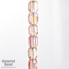 7.5mm x 7mm Rose AB Fire Polished Barrel-General Bead