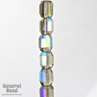 7.5mm x 7mm Black Diamond AB Fire Polished Barrel-General Bead