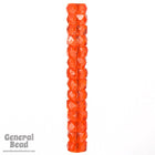 3mm x 6mm Transparent Orange Faceted Rondelle-General Bead