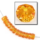 4mm x 8mm Transparent Topaz Faceted Rondelle (12 Pcs) #GCI007