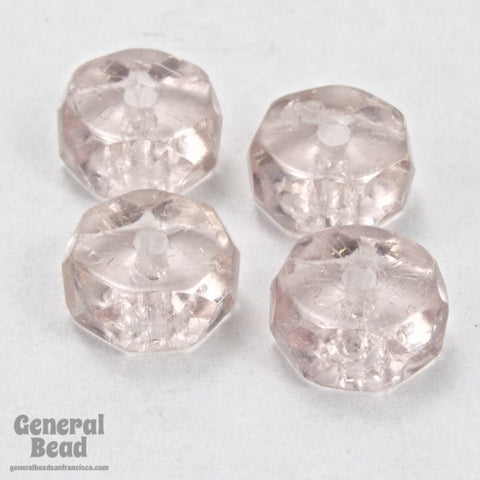 3mm x 6mm Transparent Light Amethyst Faceted Rondelle-General Bead