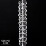 4mm x 8mm Transparent Crystal Faceted Rondelle (12 Pcs) #GCI004-General Bead