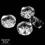 4mm x 8mm Transparent Crystal Faceted Rondelle (12 Pcs) #GCI004-General Bead