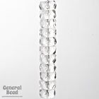 4mm x 8mm Transparent Crystal Faceted Rondelle (12 Pcs) #GCI004-General Bead