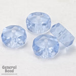 4mm x 8mm Transparent Light Sapphire Faceted Rondelle (12 Pcs) #GCI008-General Bead