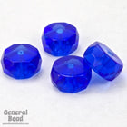 4mm x 8mm Transparent Sapphire Faceted Rondelle (12 Pcs) #GCI012-General Bead