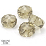 4mm x 8mm Transparent Black Diamond Faceted Rondelle (12 Pcs) #GCI014-General Bead