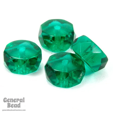 4mm x 8mm Transparent Blue Zircon Faceted Rondelle (12 Pcs) #GCI017-General Bead