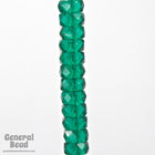 4mm x 8mm Transparent Blue Zircon Faceted Rondelle (12 Pcs) #GCI017-General Bead