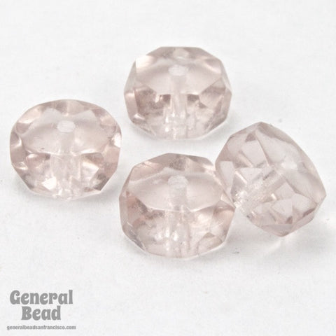 4mm x 8mm Transparent Light Amethyst Faceted Rondelle (12 Pcs) #GCI019-General Bead