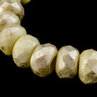 6mm x 9mm Mercury Wash Ivory Roller Bead #GCI202-General Bead