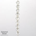 5mm Transparent Crystal Faceted Bicone-General Bead