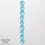5mm Transparent Light Aqua Faceted Bicone-General Bead