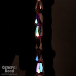 5mm x 7mm Transparent Dark Garnet AB Faceted Teardrop-General Bead