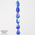 5mm x 7mm Transparent Sapphire AB Faceted Teardrop-General Bead