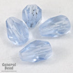 5mm x 7mm Transparent Light Sapphire Faceted Teardrop-General Bead