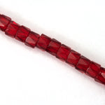 6mm Transparent Ruby Fire Polished Crow Bead-General Bead