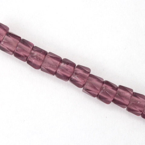 6mm Transparent Amethyst Fire Polished Crow Bead-General Bead