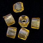6mm Transparent Topaz Fire Polished Crow Bead-General Bead