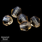 4mm Transparent Light Colroado Topaz Faceted Bicone-General Bead