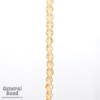 4mm Transparent Light Colroado Topaz Faceted Bicone-General Bead