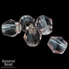 4mm Transparent Rose Faceted Bicone-General Bead