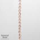 4mm Transparent Rose Faceted Bicone-General Bead