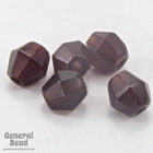 4mm Transparent Garnet Faceted Bicone-General Bead