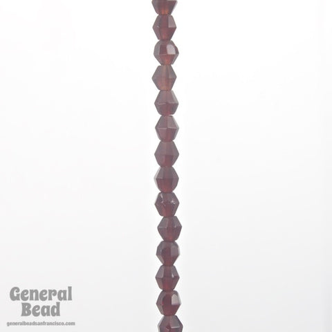 4mm Transparent Garnet Faceted Bicone-General Bead