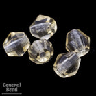 4mm Transparent Light Topaz Faceted Bicone-General Bead
