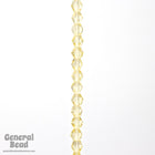 4mm Transparent Light Topaz Faceted Bicone-General Bead