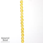 4mm Transparent Topaz Faceted Bicone-General Bead