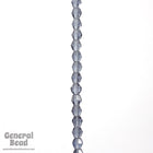 4mm Transparent Montana Faceted Bicone-General Bead