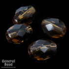 7mm x 9mm Smoked Topaz Faceted Oval Bead-General Bead