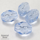 7mm x 9mm Light Sapphire Faceted Oval Bead-General Bead