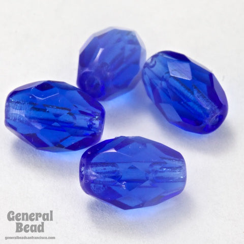 7mm x 9mm Sapphire Faceted Oval Bead-General Bead