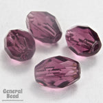 7mm x 9mm Amethyst Faceted Oval Bead-General Bead