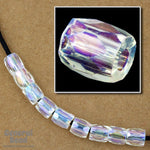 7mm Crystal AB Fire Polished Tube Bead-General Bead