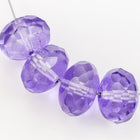 11mm x 17mm Tanzanite Coated Oblate "Gem-Cut" Fire Polished Bead (25 Pcs) #GCY012-General Bead