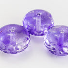 11mm x 17mm Tanzanite Coated Oblate "Gem-Cut" Fire Polished Bead (25 Pcs) #GCY012-General Bead