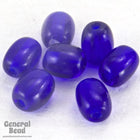 4mm x 5mm Cobalt Oval Czech Glass Egglet-General Bead