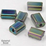 3mm x 5mm Metallic Green Iris Niblet (40 Gm) #GDM006-General Bead