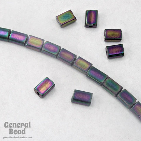 3mm x 5mm Metallic Purple Iris Niblet (40 Gm) #GDM007-General Bead