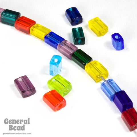 3mm x 5mm Transparent Multicolor Niblet (40 Gm) #GDM017-General Bead