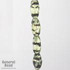 7mm x 12mm Olivine Tortoise Baroque Dimpled Oval Bead-General Bead