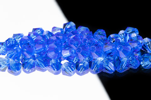 5mm Transparent Sapphire Faceted Crystal Bicone #GDQ008