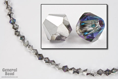 5mm Heliotrope Faceted Bicone-General Bead