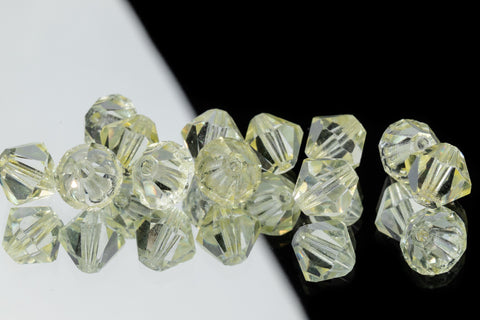 5mm Transparent Jonquil Faceted Crystal Bicone #GDQ015