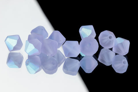 5mm Matte Alexandrite AB Faceted Crystal Bicone #GDQ066
