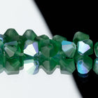 Preciosa 6250 Matte Emerald AB Faceted Bicone (3mm, 4mm, 5mm, 6mm)